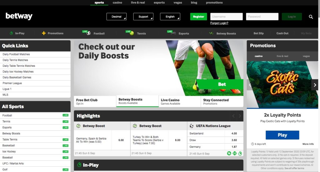 Betway main